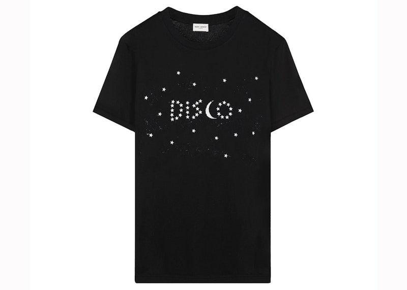 Saint Laurent Disco Star Print T-shirt Black