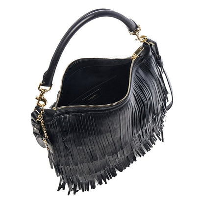 Saint Laurent Emmanuelle Hobo Bag Fringe Small Black