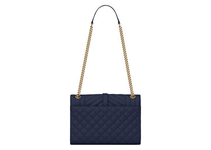 Saint Laurent Envelope Bag Medium Mix Matelasse Marine