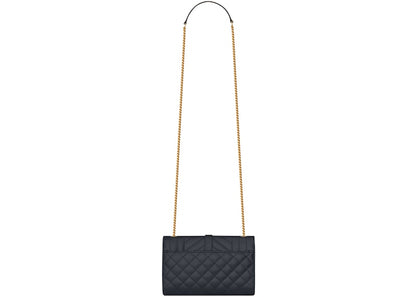 Saint Laurent Envelope Grain de Poudre Small Black