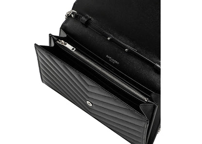 Saint Laurent Envelope Wallet Strap Black