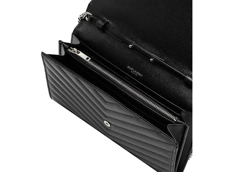 Saint Laurent Envelope Wallet Strap Black