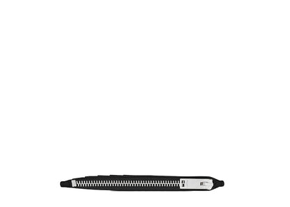 Saint Laurent Fragments Zipped Card Case Crocodile Embossed Shiny Leather Black