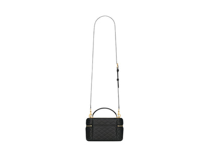 Saint Laurent Gaby Lambskin Vanity Bag Black