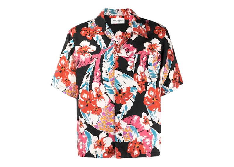 Saint Laurent Hawaiian Print Shirt Multi