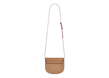 Saint Laurent Kaia Satchel Small In Smooth Vintage Leather Brown/Gold