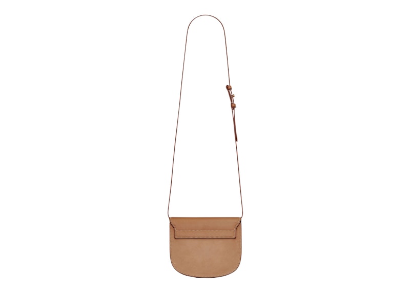 Saint Laurent Kaia Satchel Small In Smooth Vintage Leather Brown/Gold