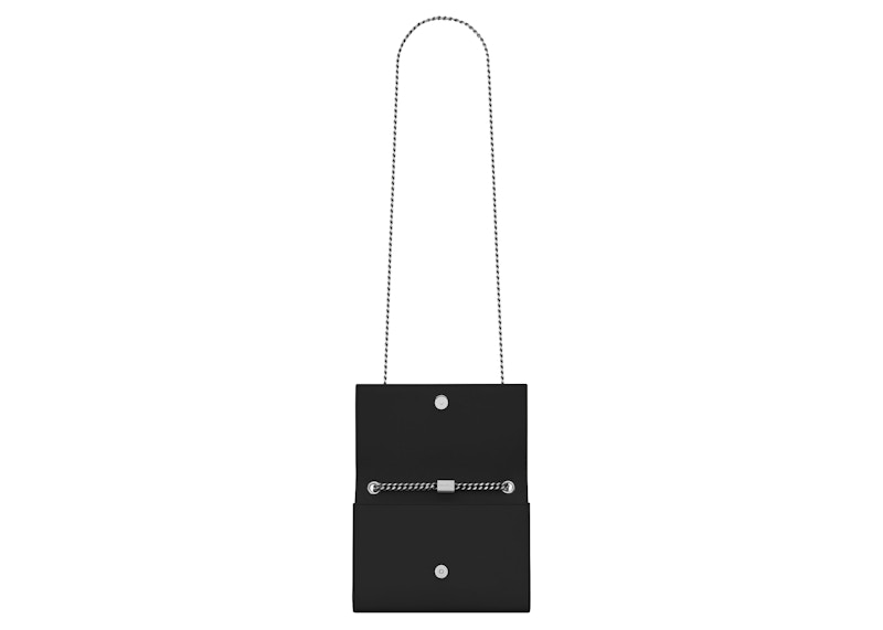 Saint Laurent Kate Chain Bag Small Grain De Poudre Embossed Black