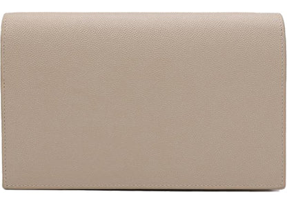 Saint Laurent Kate Chain Wallet With Tassle Sea Salt