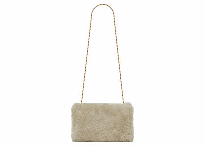 Saint Laurent Kate Supple/Reversible Suede Chain Bag Medium Clay