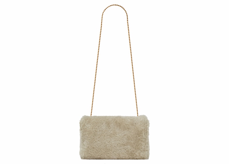 Saint Laurent Kate Supple/Reversible Suede Chain Bag Medium Clay