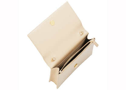 Saint Laurent Kate Tassel Smooth Leather Small Off-White