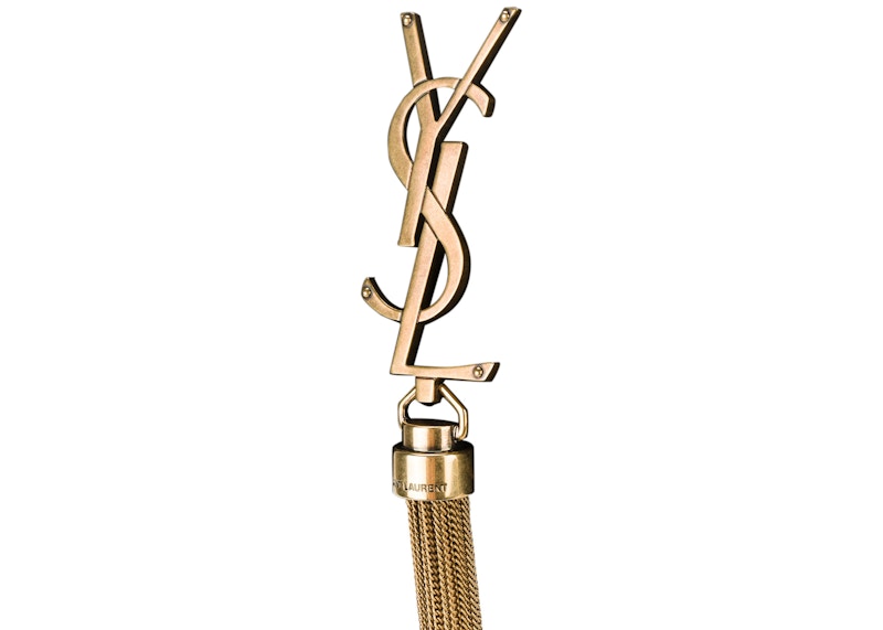 Saint Laurent Kate Tassel Wallet on Chain Tassel Black