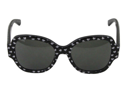 Saint Laurent Large Sunglasses Black/Silver Hearts (447690-1088-807363490)
