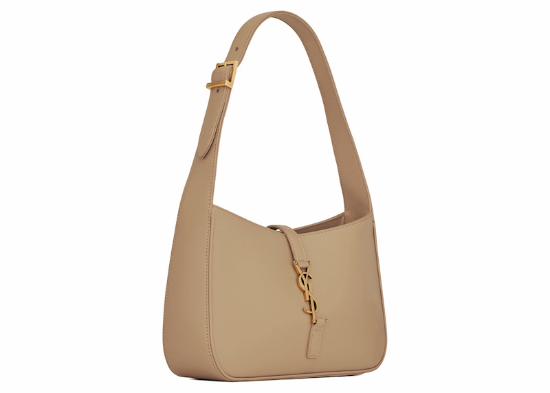 Saint Laurent Le 5 A 7 Hobo Bag In Smooth Leather Blossom Pink