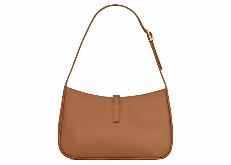 Saint Laurent Le 5 A 7 Hobo Bag In Smooth Leather Dune