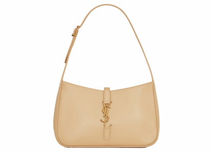 Saint Laurent Le 5 A 7 Hobo Bag In Smooth Leather Ivoire Naturel