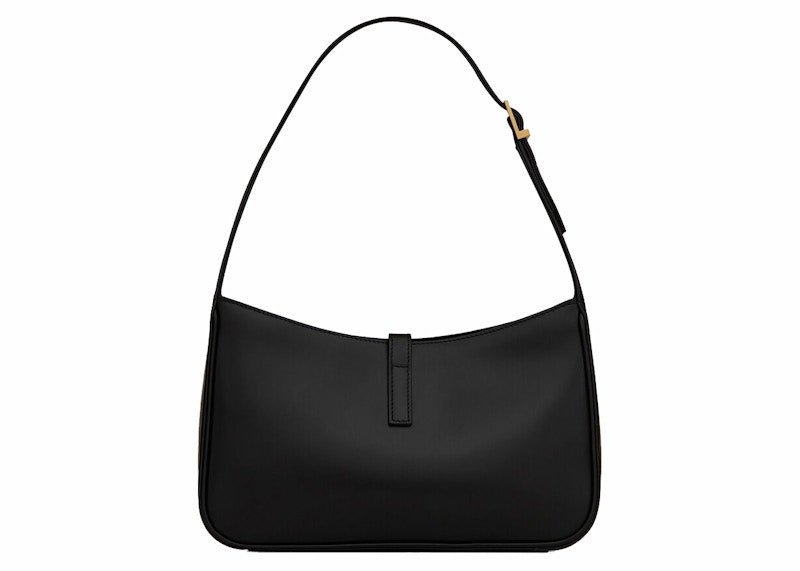 Saint Laurent Le 5 A 7 Hobo Bag In Smooth Leather Noir