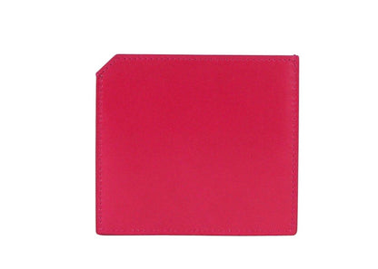 Saint Laurent Leather Card Holder Fuchsia