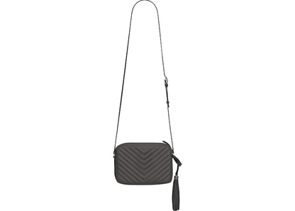 Saint Laurent Lou Camera Bag Small Quilted Leather Asphalt Grey