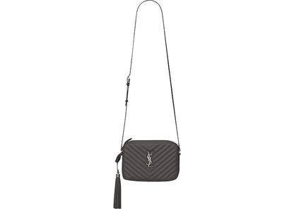 Saint Laurent Lou Camera Bag Small Quilted Leather Asphalt Grey