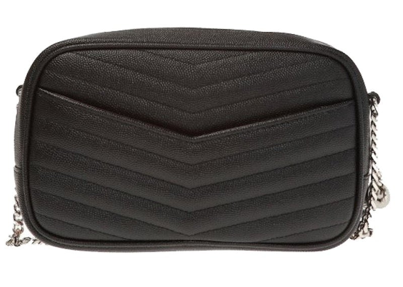 Saint Laurent Lou Shoulder Bag Matelasse Mini Black