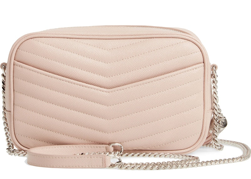 Saint Laurent Lou Shoulder Bag Matelasse Mini Pink