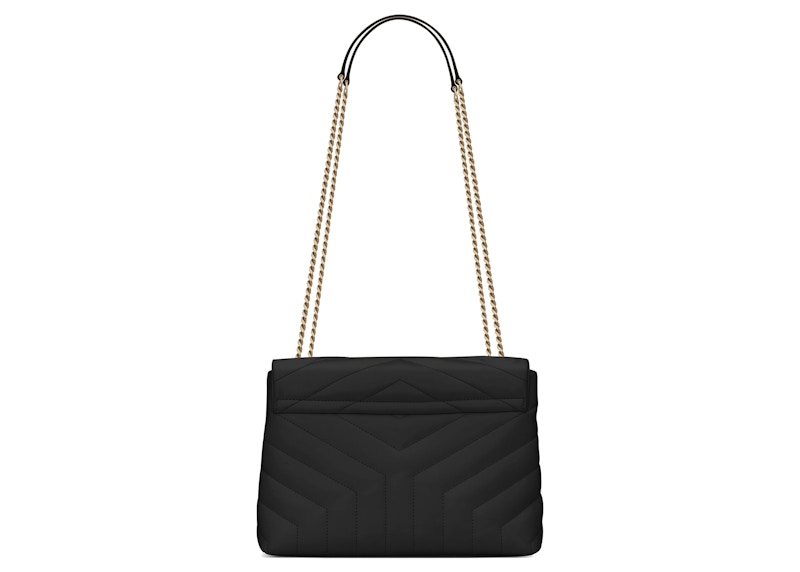 Saint Laurent Loulou Small Chain Bag Matelasse Y Black/Gold