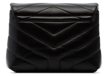 Saint Laurent Loulou Shoulder Bag Matelasse Black-tone Toy Black