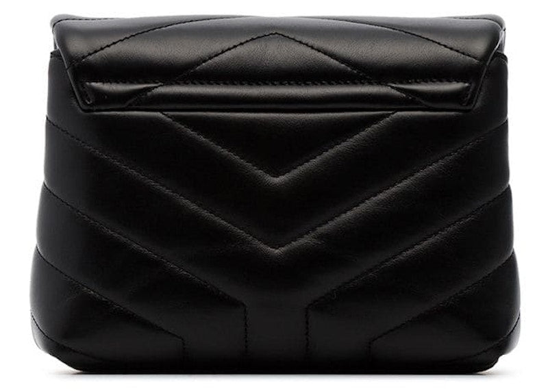 Saint Laurent Loulou Shoulder Bag Matelasse Black-tone Toy Black