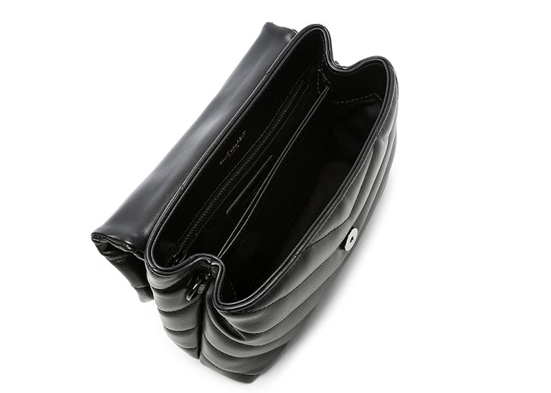 Saint Laurent Loulou Shoulder Bag Matelasse Black-tone Toy Black