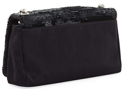 Saint Laurent Monogram YSL Toy West Hollywood Sequin Black