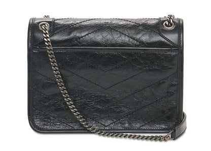 Saint Laurent Niki Baby Crinkled Vintage Black
