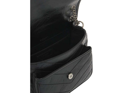 Saint Laurent Niki Baby Crinkled Vintage Black