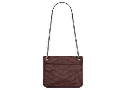 Saint Laurent Niki Baby Crinkled Vintage Rouge Legion