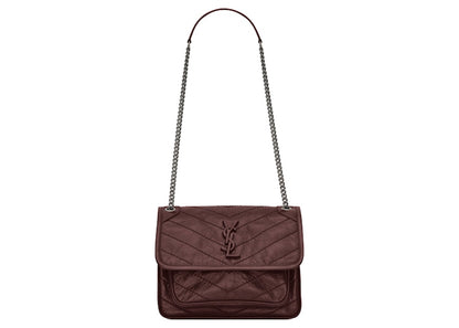 Saint Laurent Niki Baby Crinkled Vintage Rouge Legion