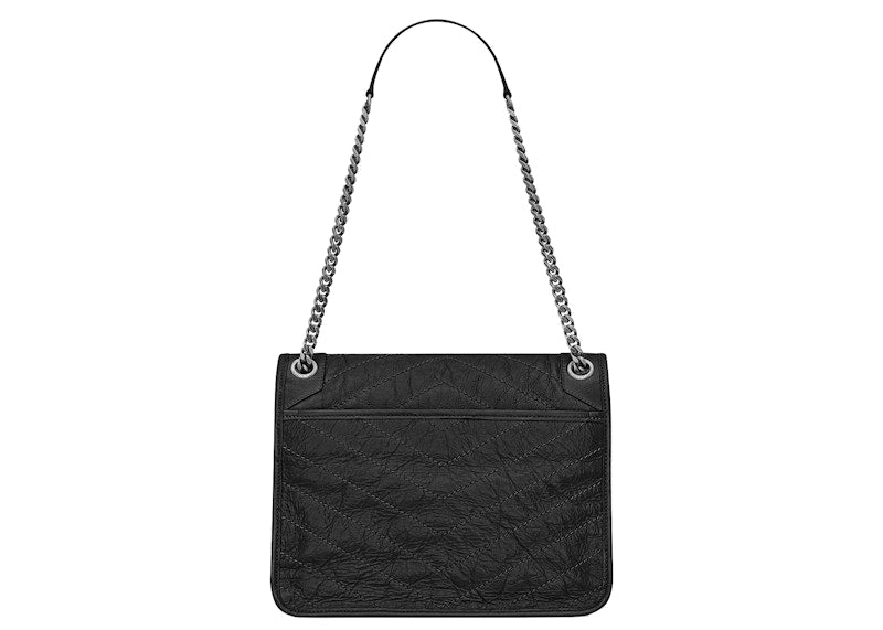Saint Laurent Niki Vintage Leather Medium Black