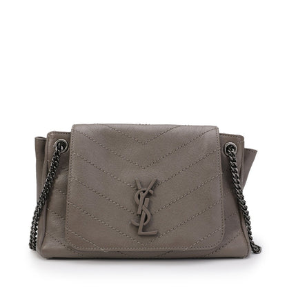 Saint Laurent Nolita Shoulder Bag Small Gray