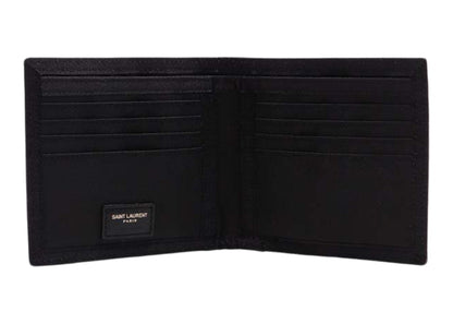 Saint Laurent Nuxx Nylon Logo Print Wallet Black