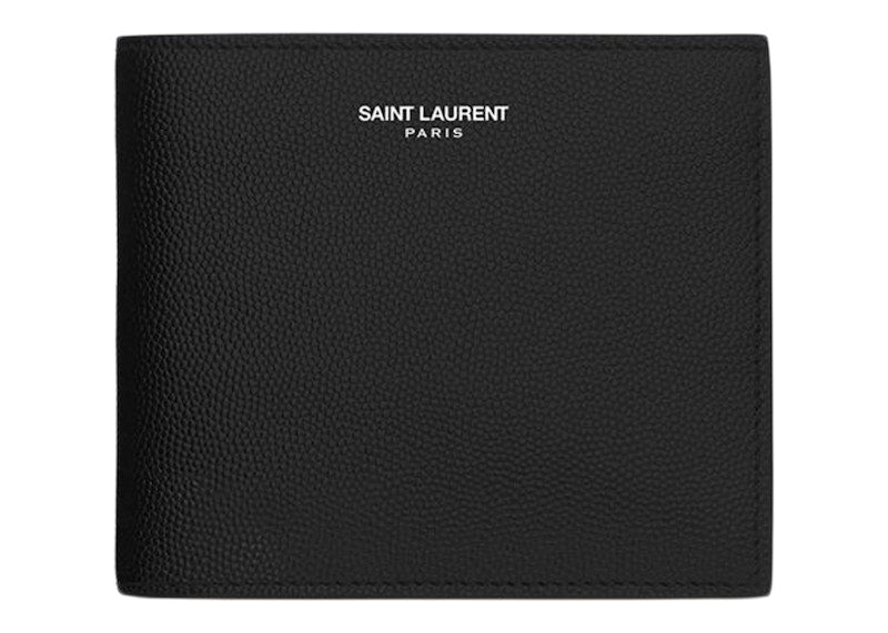 Saint Laurent Paris East/West Wallet With Coin Purse De Poudre Embossed Black