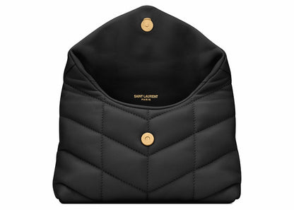 Saint Laurent Pouch In Quilted Lambskin Small Black