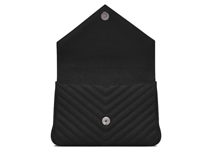 Saint Laurent Quilted College Shoulder Bag Medium Black