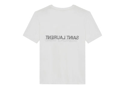 Saint Laurent Reverse Logo T-Shirt Natural