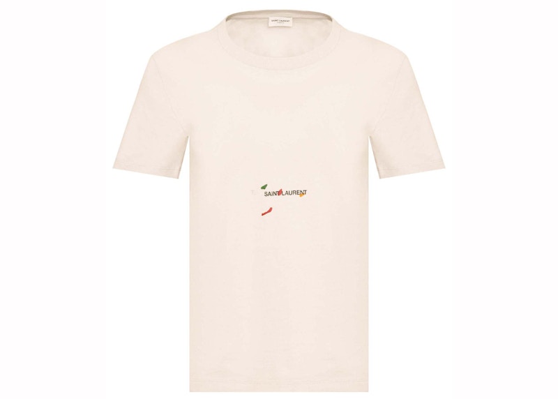 Saint Laurent Rive Gauche T-Shirt Pierre/Multicolor