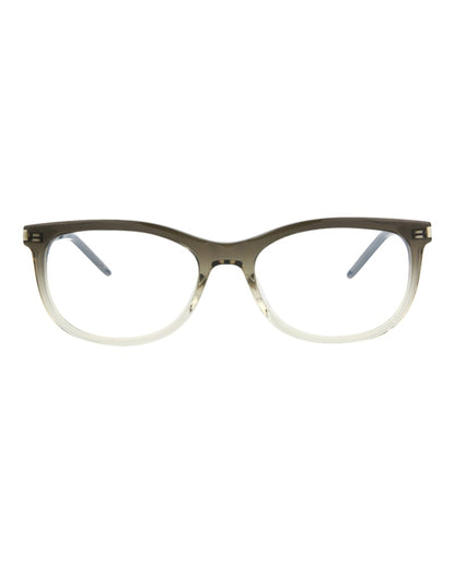 Saint Laurent Round-Frame Acetate Optical Frames Grey Silver Transparent (SL513-30013056-004)