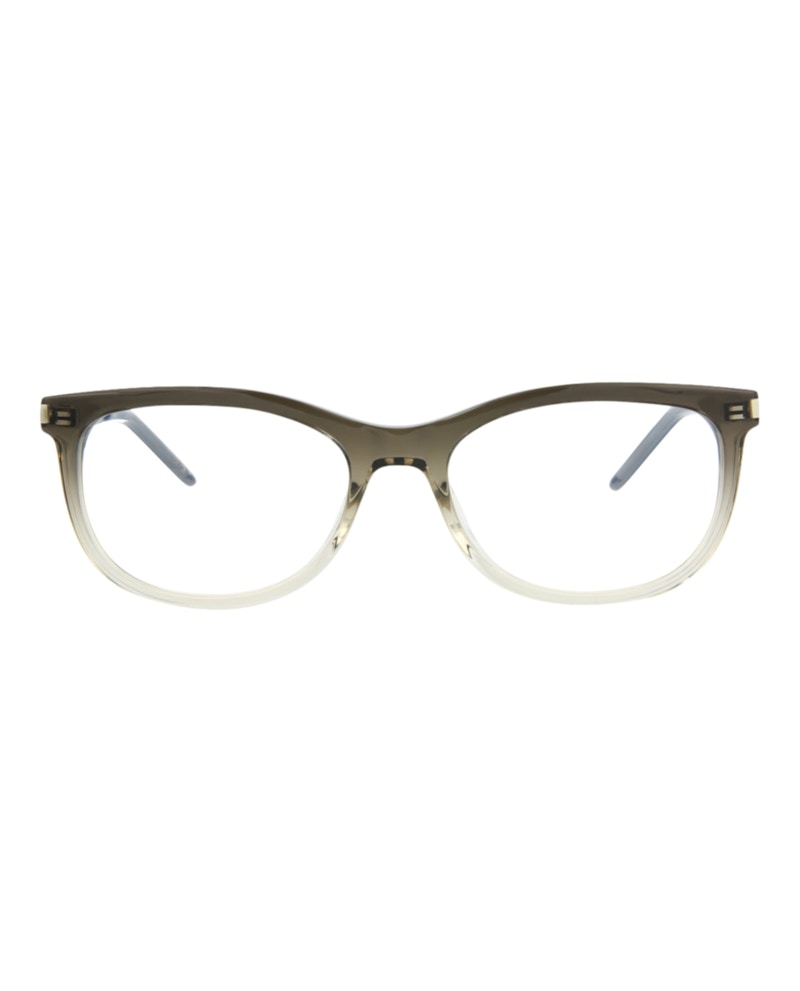 Saint Laurent Round-Frame Acetate Optical Frames Grey Silver Transparent (SL513-30013056-004)