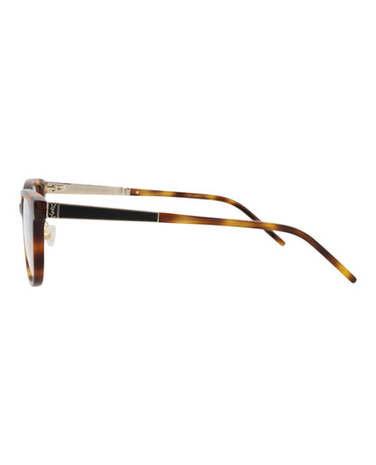 Saint Laurent Round-Frame Acetate Optical Frames Havana Gold Transparent (SLM76J-30009956-004)
