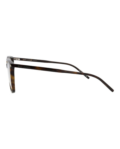 Saint Laurent Round-Frame Acetate Optical Frames Havana Havana Transparent (SL453-30011113-002)