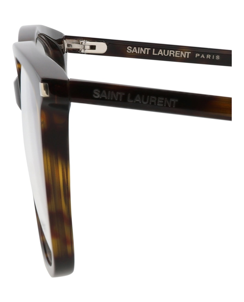 Saint Laurent Round-Frame Acetate Optical Frames Havana Havana Transparent (SL453-30011113-002)