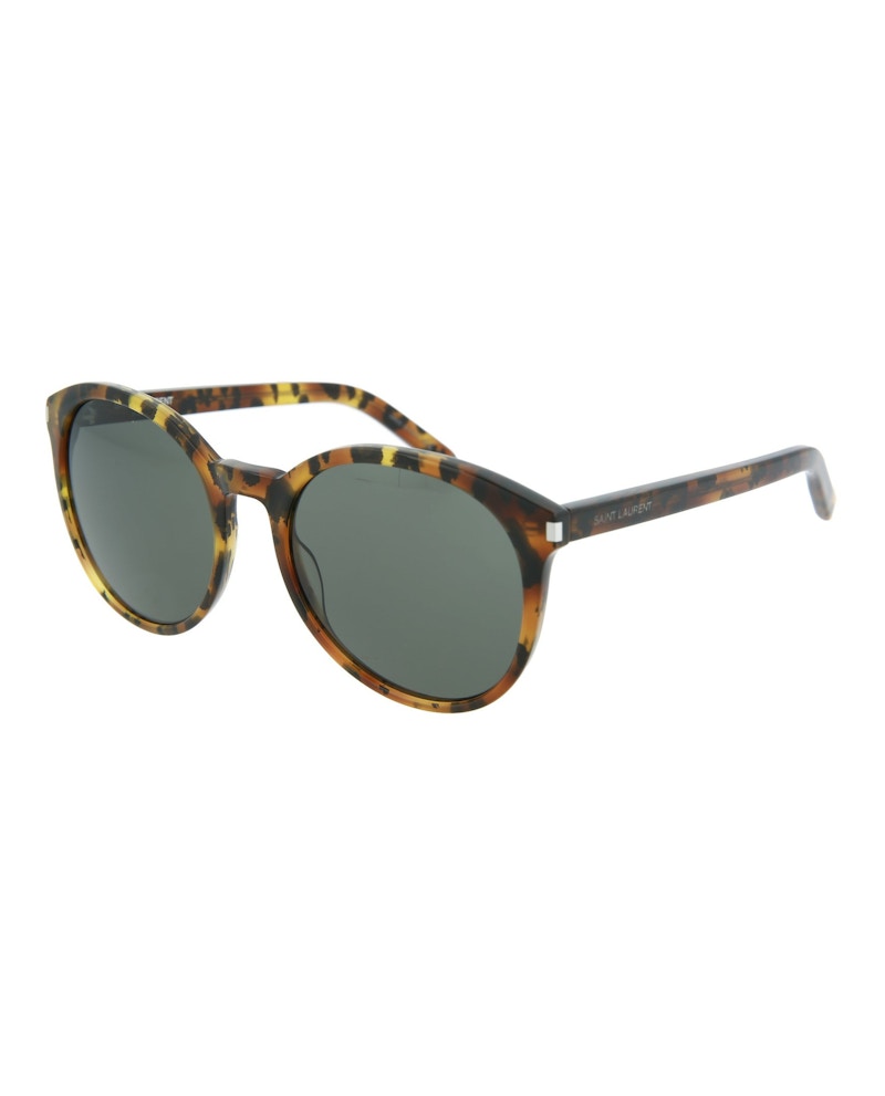 Saint Laurent Round-Frame Acetate Sunglasses Avana Grey (CLASSIC6-30000165-009)